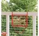 vidaXL Balkontisch Rot Klappbar Stahl 60x40 cm Bild 3