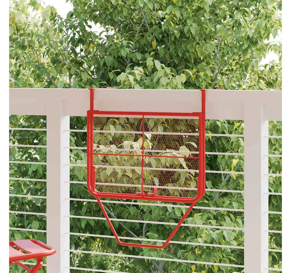 vidaXL Balkontisch Rot Klappbar Stahl 60x40 cm - Bild 3
