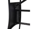 vidaXL Gartentisch Schwarz Poly Rattan mit Glasplatte Bild 5