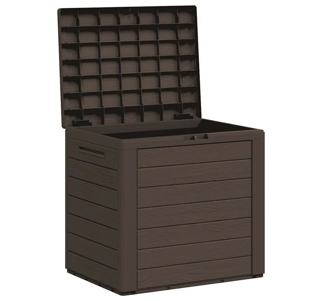 vidaXL Gartenbox Braun 58,5x46x55 cm Polypropylen - Bild 4