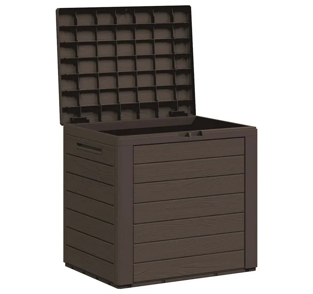 vidaXL Gartenbox Braun 58,5x46x55 cm Polypropylen - Bild 5