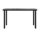 vidaXL Gartentisch Schwarz 200x100x74 cm Stahl Hartglas Bild 3