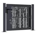 vidaXL Gartentor Anthrazit Stahl Bambus-Design Bild 4