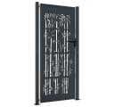 vidaXL Gartentor Anthrazit Bambus-Design Bild 2