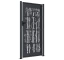 vidaXL Gartentor Anthrazit Bambus-Design Bild 4