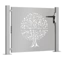 vidaXL Gartentor 100x75 cm Cortenstahl Baumdesign Bild 3
