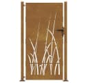 vidaXL Gartentor 100x175 cm Cortenstahl Gras-Design Bild 4