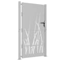 vidaXL Gartentor 100x175 cm Cortenstahl Gras-Design Bild 5