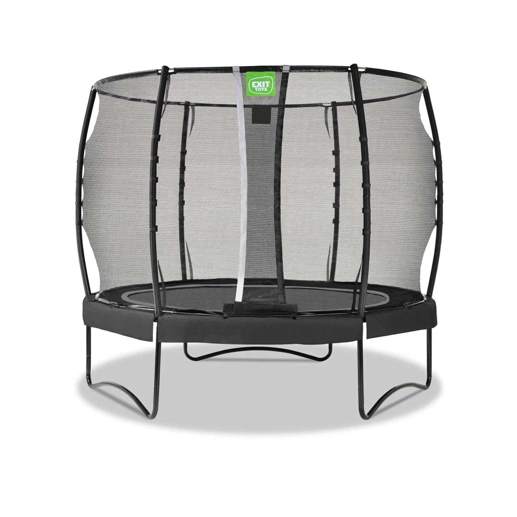 EXIT Allure Premium Gartentrampolin Schwarz Ø 329cm mit Sicherheitsnetz