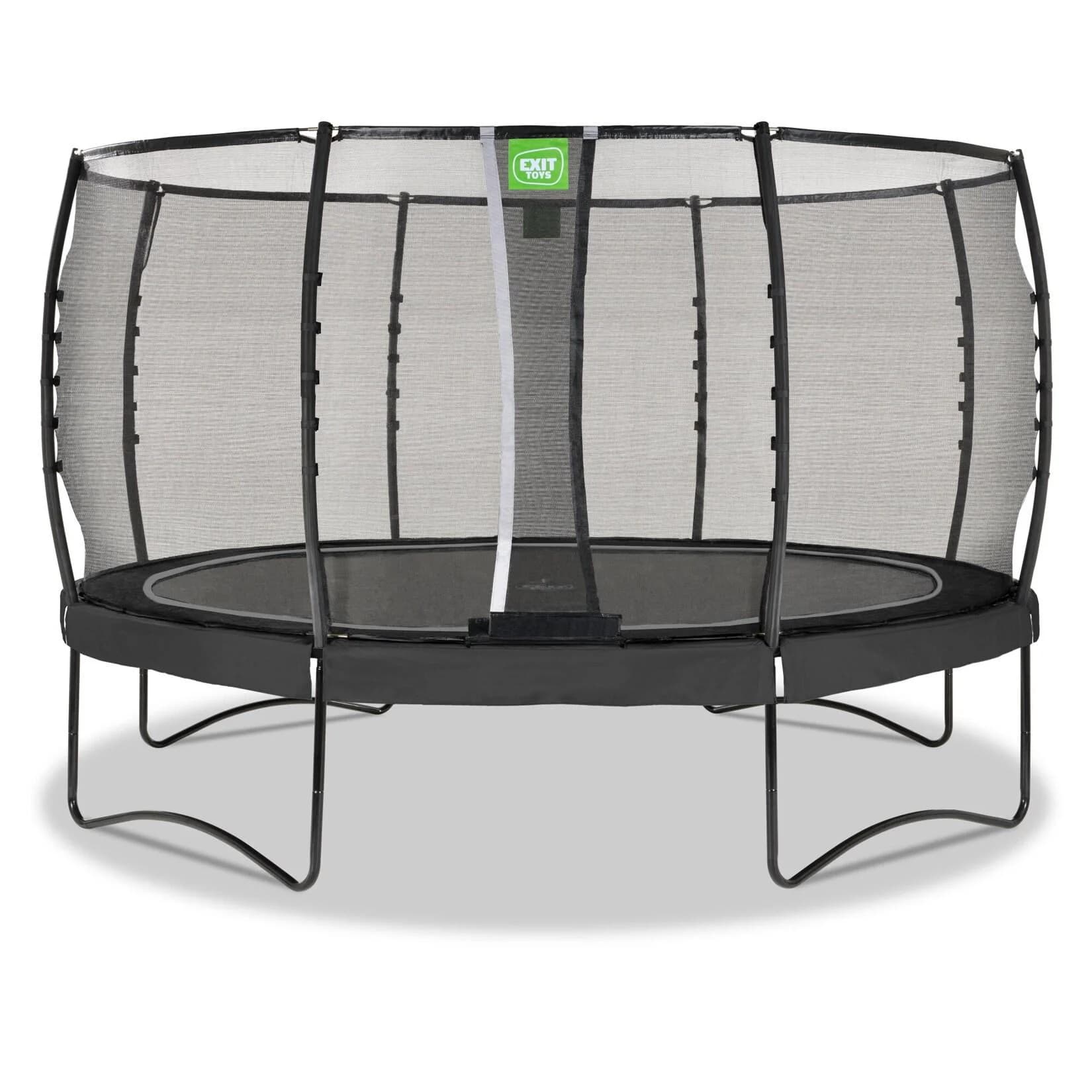 EXIT Allure Premium Trampolin Schwarz Ø427cm mit Sicherheitsnetz