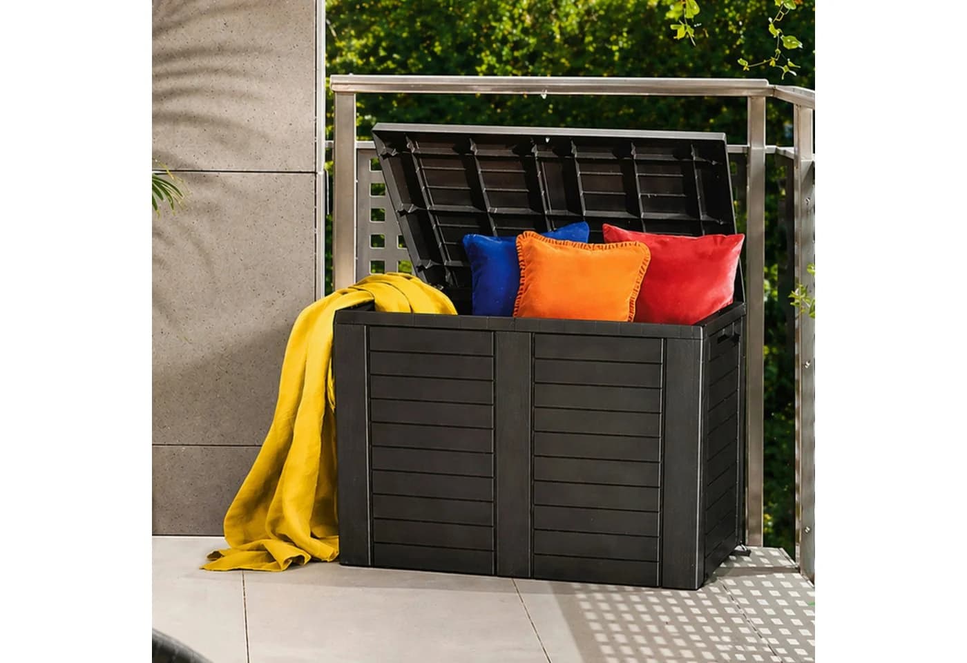 Koopman Kissenbox Auflagenbox Gartenkiste Anthrazit - Bild 2