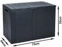Koopman Kissenbox Auflagenbox Gartenkiste Anthrazit Bild 3