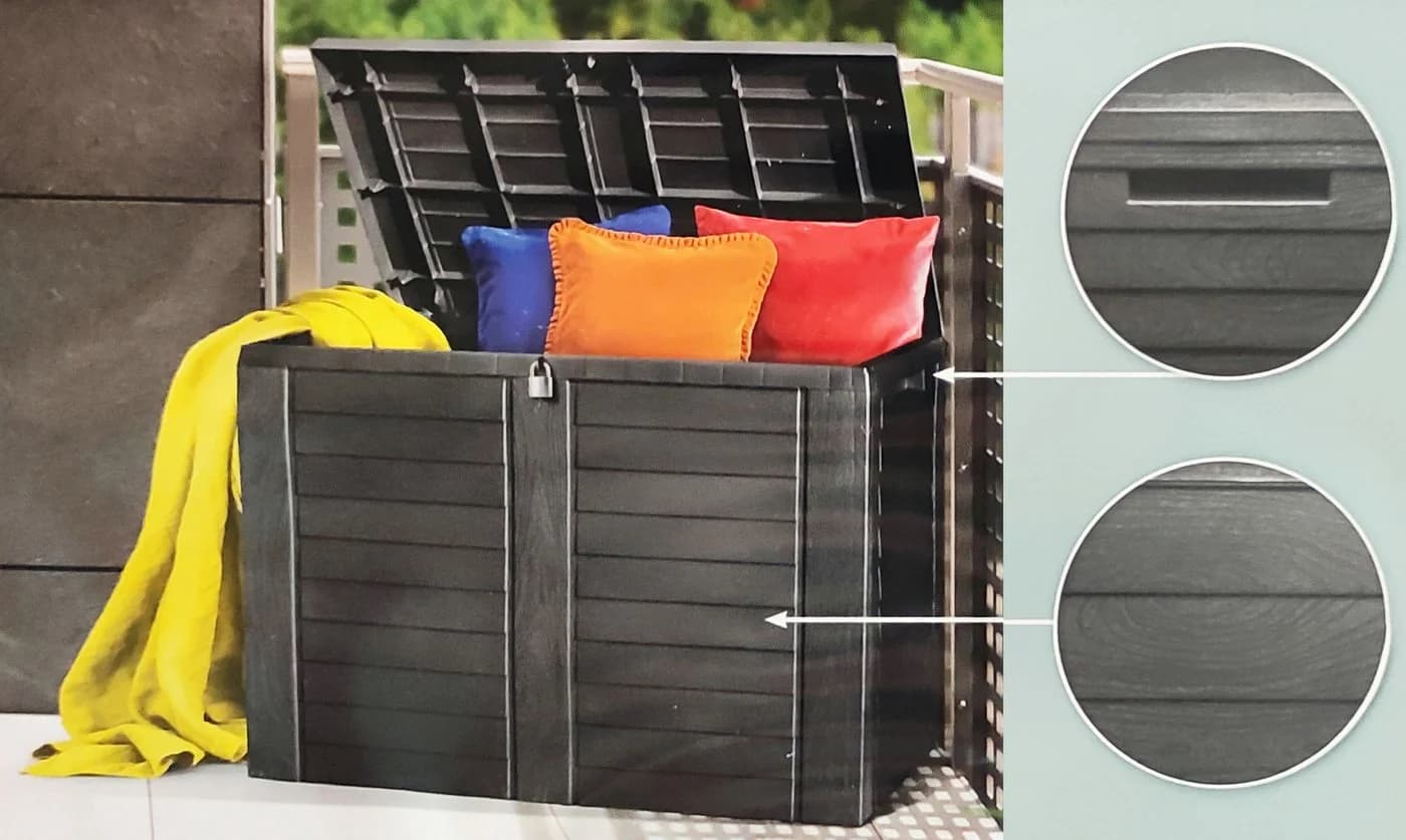 Koopman Kissenbox Auflagenbox Gartenkiste Anthrazit - Bild 4