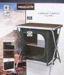 Koopman Campingtisch mit Schrank Aluminium Faltbar Holz-Optik Bild 1