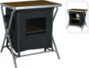 Koopman Campingtisch mit Schrank Aluminium Faltbar Holz-Optik Bild 3