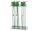 Decoris Dekofigur Frosch mit Kescher 91cm Metall Grün Bild 1