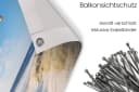 MuchoWow Balkonsichtschutz Düne Möwe PVC 90x200 cm Bild 5