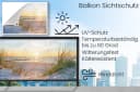 MuchoWow Balkonsichtschutz Strand Design PVC Windschutz Bild 3