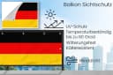 MuchoWow Balkonsichtschutz Deutschland Flagge PVC Bild 3