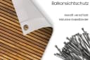 MuchoWow Balkonsichtschutz Latte PVC Braun Windschutz Bild 5