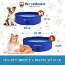 Veddelholzer Faltbarer Hundepool Blau Rutschfest Bild 3