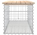 vidaXL Gartenbank Gabionen Massivholz Kiefer Bild 4