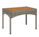 vidaXL Gartenstuhl-Set 2-tlg. mit Tisch Grau Poly Rattan Bild 3