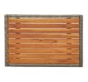 vidaXL Gartenstuhl-Set 2-tlg. mit Tisch Grau Poly Rattan Bild 4