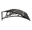 vidaXL Türvordach Schwarz Polycarbonat Bild 4