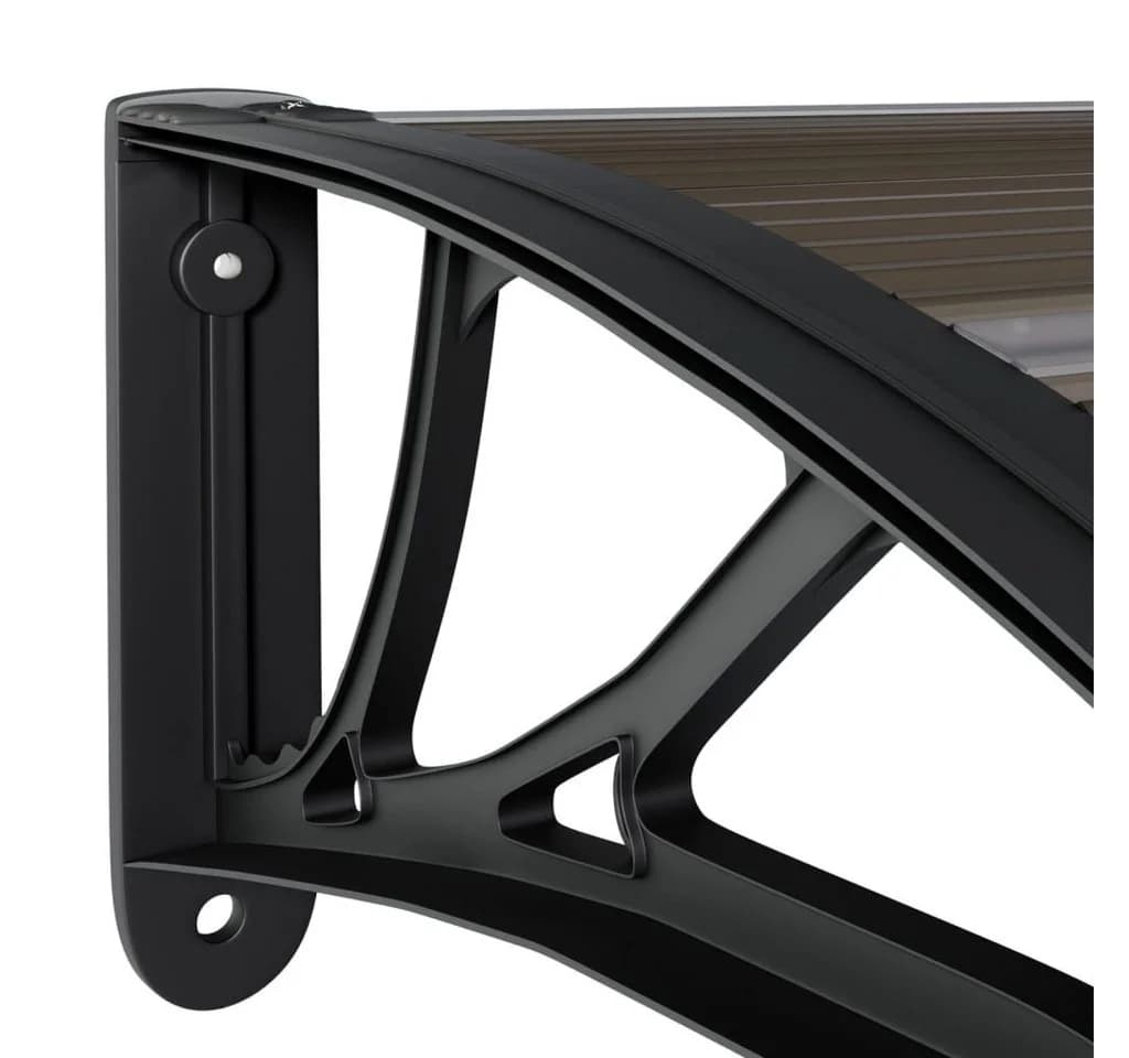 vidaXL Türvordach Schwarz Polycarbonat - Bild 5