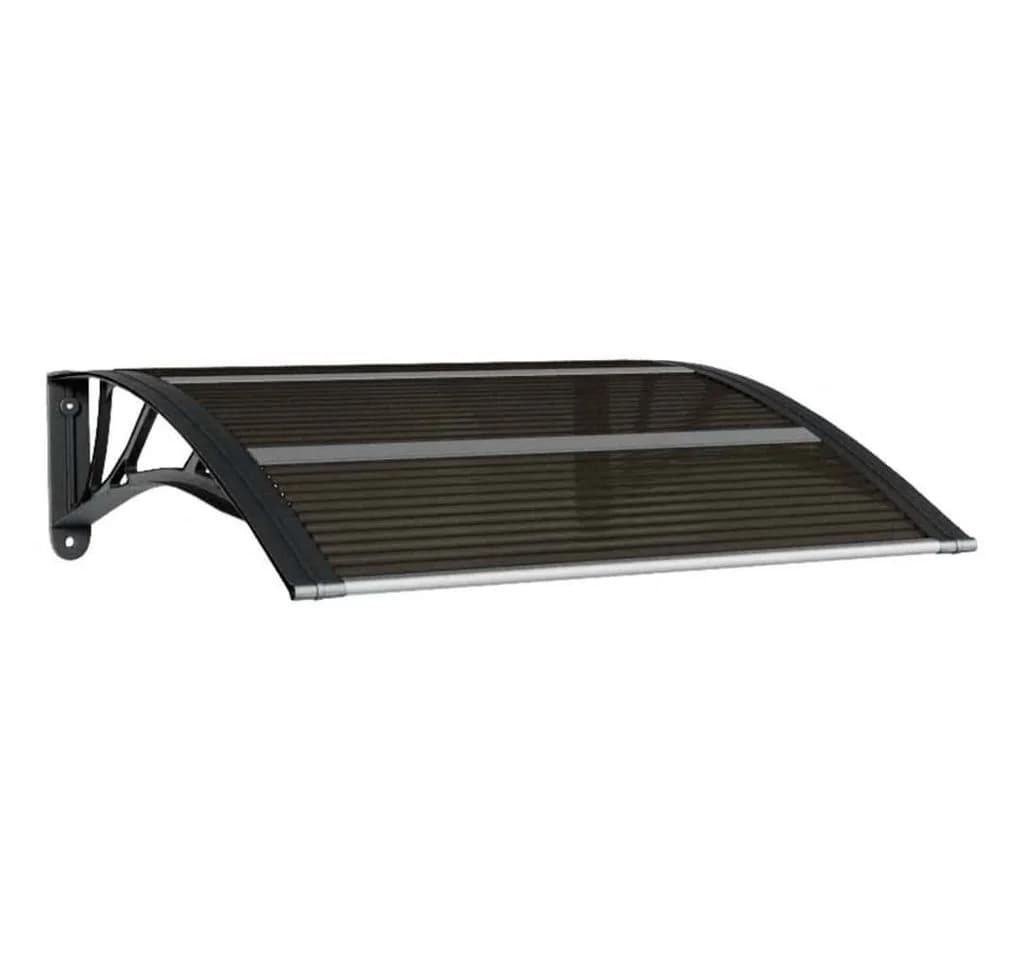vidaXL Türvordach Schwarz Polycarbonat - Bild 2