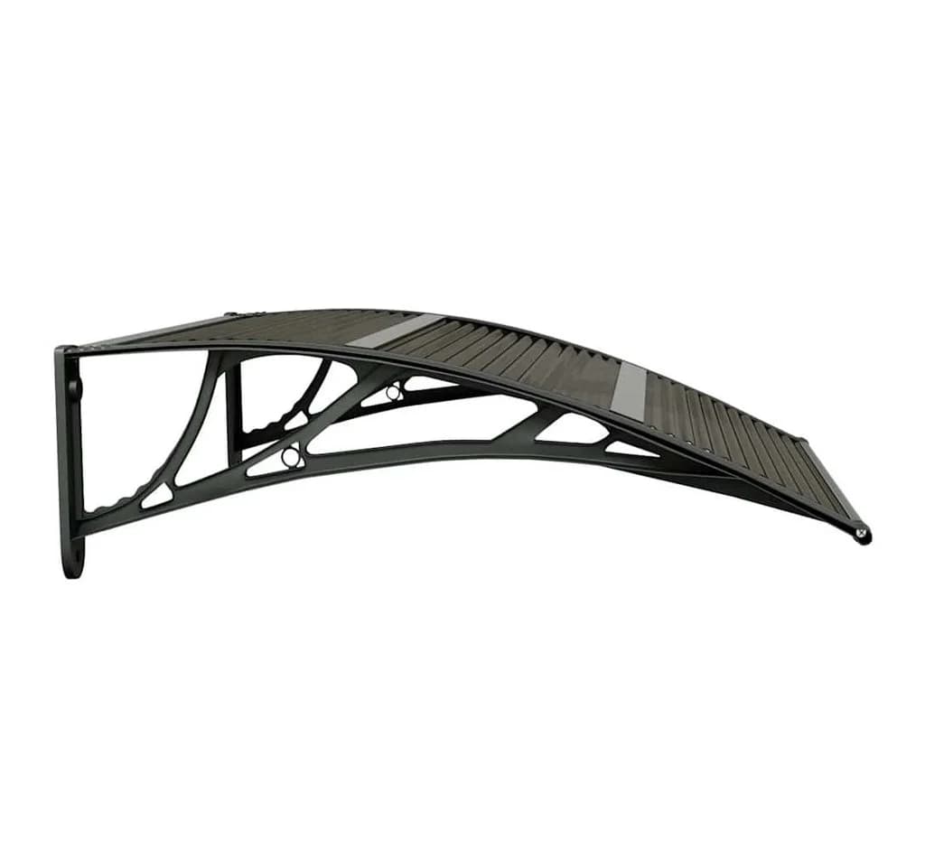 vidaXL Türvordach Schwarz Polycarbonat - Bild 5