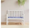 vidaXL Sitzauflage Gartenbank Blau-Weiß Gestreift Oxford-Gewebe Bild 1