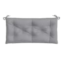 vidaXL Sitzauflage Gartenbank-Auflagen 2 Stk. Grau Oxford-Gewebe Bild 5