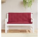 vidaXL Sitzauflage Gartenbank 2 Stk. Weinrot Oxford-Gewebe Bild 1