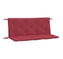 vidaXL Sitzauflage Gartenbank 2 Stk. Weinrot Oxford-Gewebe Bild 2