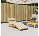 vidaXL Sitzauflage Sonnenliege Beige Oxford-Gewebe Bild 1