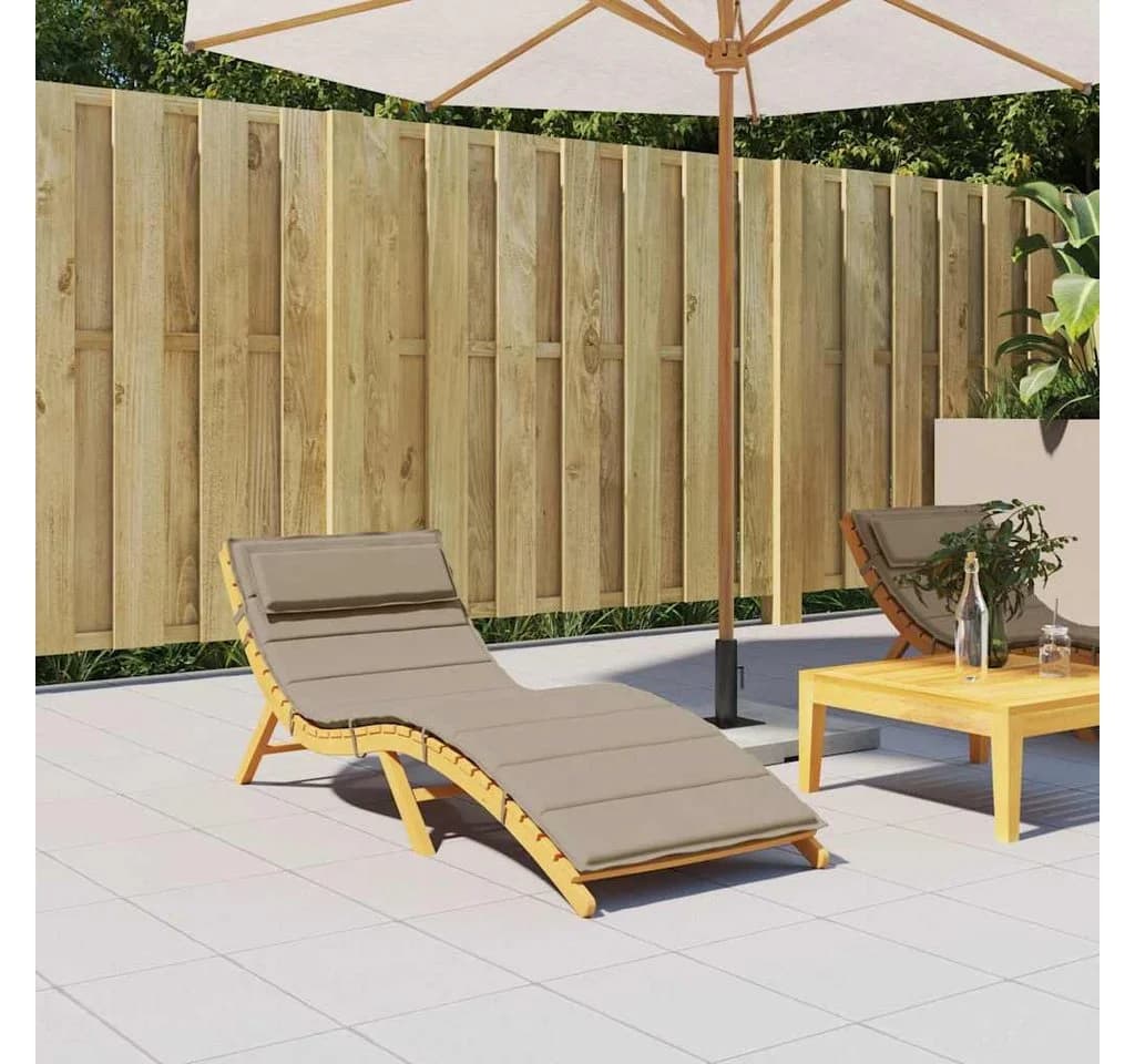 vidaXL Sitzauflage Sonnenliegen Taupe Oxford-Gewebe