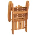 vidaXL Adirondack Gartenstuhl mit Fußstütze Massivholz Akazie Bild 3