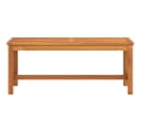 vidaXL Gartenbank 110x35x45 cm Massivholz Braun Bild 3