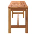 vidaXL Gartenbank 110x35x45 cm Massivholz Braun Bild 4