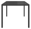vidaXL Gartentisch Schwarz Poly-Rattan Bild 4