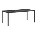vidaXL Gartentisch Schwarz Poly-Rattan Bild 5