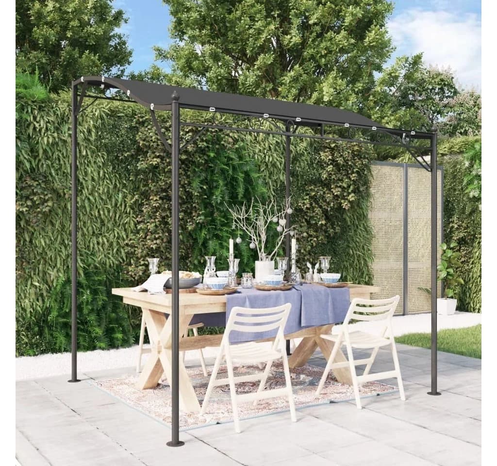 vidaXL Partyzelt Markise Anthrazit 2x2,3 m Polyester Stahl