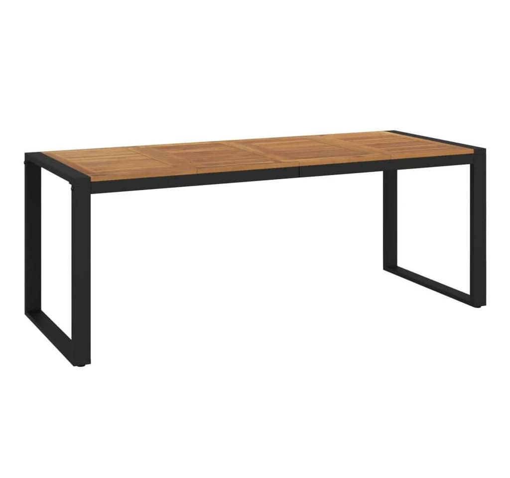 vidaXL Gartentisch U-Form Massivholz Industrieller Look - Bild 2