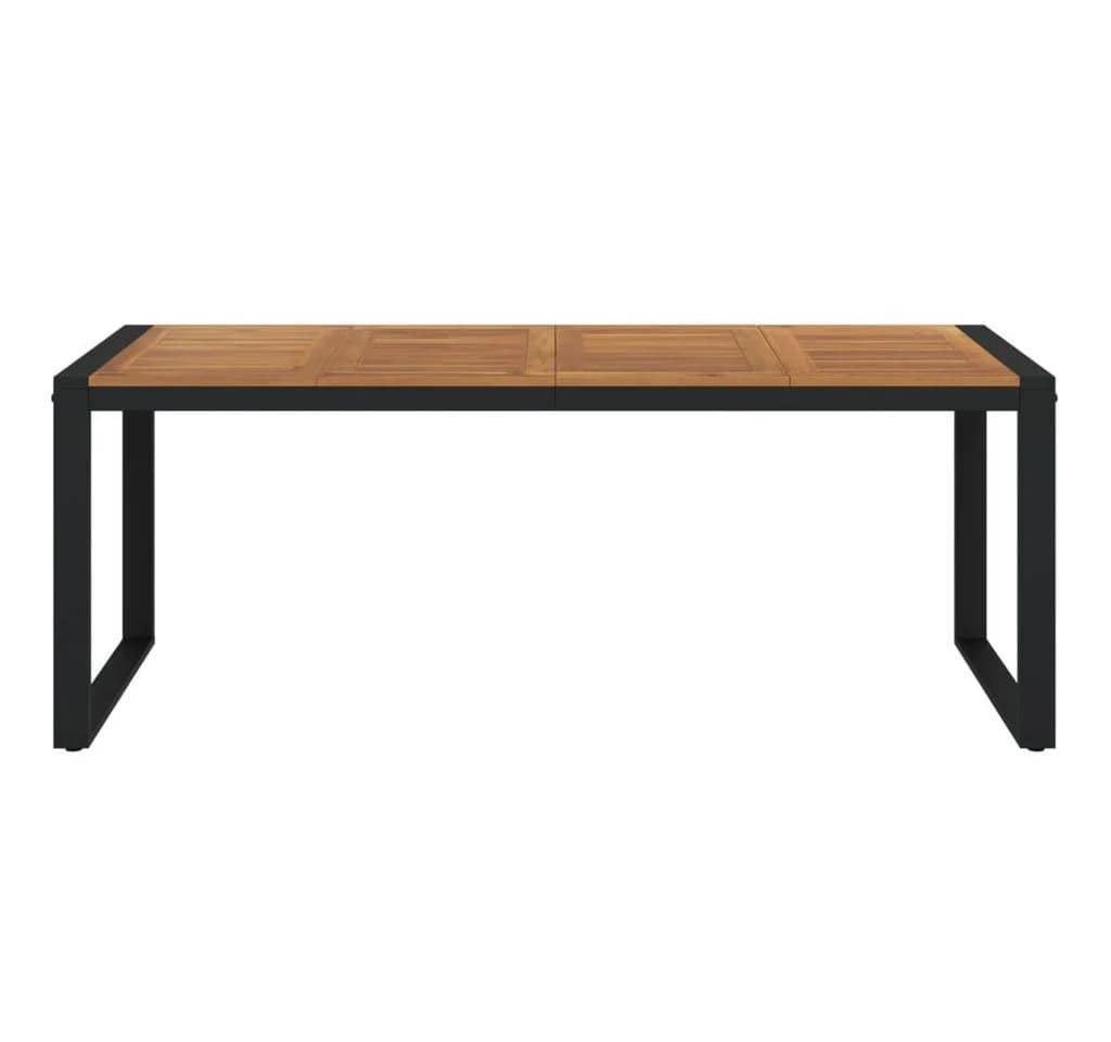 vidaXL Gartentisch U-Form Massivholz Industrieller Look - Bild 3