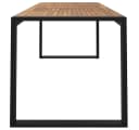 vidaXL Gartentisch U-Form Massivholz Industrieller Look Bild 4