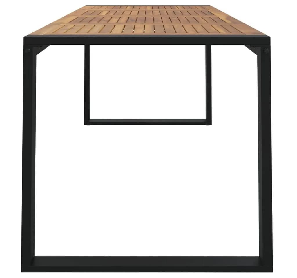 vidaXL Gartentisch U-Form Massivholz Industrieller Look - Bild 4