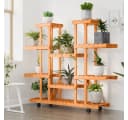 vidaXL Blumenständer mit Rollen 110x25x115 cm Massivholz Tanne Bild 3