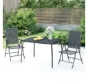 vidaXL Gartentisch Anthrazit Stahlgitter Bild 1